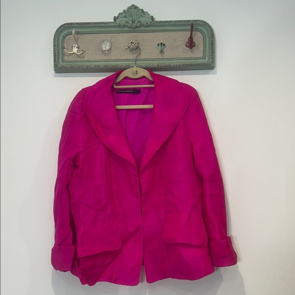 Vintage Jackie Rogers women’s Fuchsia Blazer plus size 16 jacket - Picture 1 of 11